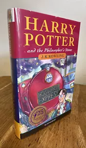 Harry Potter and The Philosopher's Stone JK Rowling SIGNED UK 25th Anniv HB 1st - Picture 1 of 10