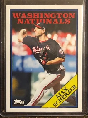 2019 Topps Throwback Thursday TBT #249 Max Scherzer Washington Nationals - Image 1 of 2