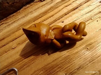 Único Troll Gnomo Elfo de Arcilla con Punta de Cuarzo Natural Cristal Dije Colgante  Foto 1 de 4