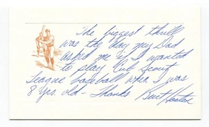 Burt Hooton Signed Card Autograph Baseball Chicago Cubs Roger Harris Collection - Picture 1 of 2
