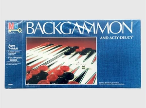 Backgammon and Acey-Deucy Board Game Milton Bradley 1992 Sealed NOS - Picture 1 of 7
