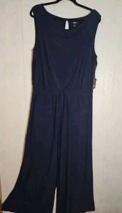 Simply Vera Wang Womens Romper One Piece Navy Sleeveless NWT XL - Picture 1 of 5