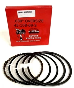 CHROME PISTON RINGS FITS KOHLER K341, 16HP .030" OVERSIZE 45-108-09-S - Picture 1 of 1