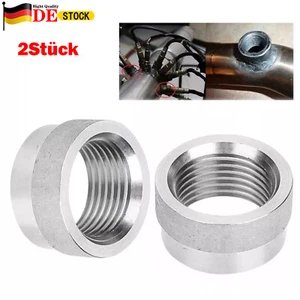 2 Stück Gewindemuffe Einschweißgewinde Mutter Lambdasonde M18x1,5 VA Edelstahl - Bild 1 von 12