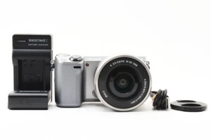 [English OK]Sony Alpha NEX-5R Mirrorless Camera Lens Kit 16-50mm Silver From JP - Picture 1 of 13