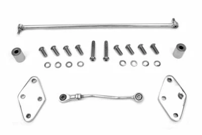 Kit de control delantero de alcance reducido cromado para Harley Davidson de V-Twin Foto 1 de 2