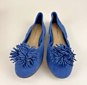 Isaac Mizrahi Live! Sea Women's Shoes Flats Medium Blue Suede Size 9M New In Box - Picture 1 of 9