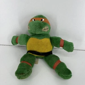 1989 Teenage Mutant Ninja Turtles 7" Michaelangelo Plush Toy Doll Ace Novelty - Picture 1 of 9