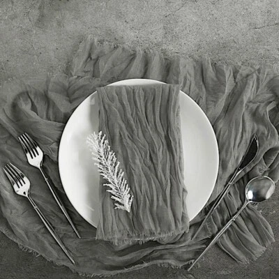 10 Cheesecloth Gauze Cotton DINNER TABLE NAPKINS Wedding Party Events Supplies - Image 1 of 2