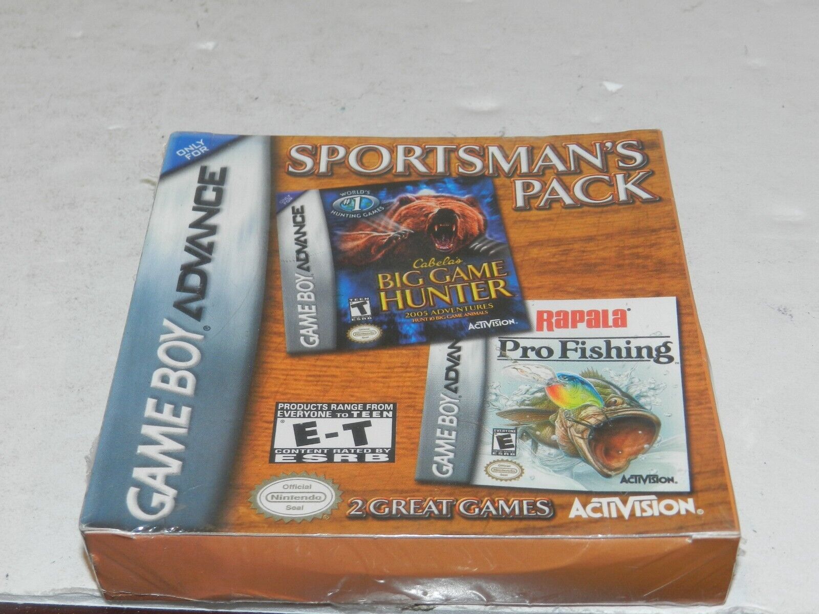 Sportsman's Pack Nintendo Game boy Advance Game NEW NIB Cabela's Rapala