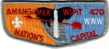Order of the Arrow (OA) Flap Lodge 470 Amangamek-Wipit S7a Cloth Back ORDEAL