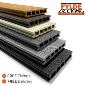 3.6m Composite WPC Decking Boards - Deep Embossed Woodgrain Plastic Boards - Picture 1 of 18