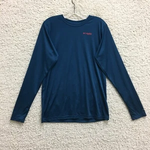 Columbia Shirt Extra Large Youth Blue Omni Shade Fish Flag Long Sleeve Boys XL - Picture 1 of 11