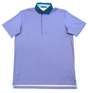 NEW Greyson Golf Spring Garden Polo Mens Medium M Wildflower Regular Purple NWT - Picture 1 of 7