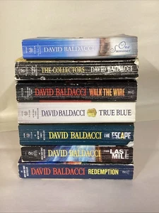 DAVID BALDACCI Lot of 7 Books Paperback Random Series WYSIWYG - Imagen 1 de 1