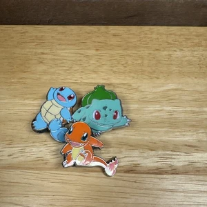 Pokemon Pins Original Starter Set Bulbasaur, Squirtle, Charmander - Picture 1 of 5