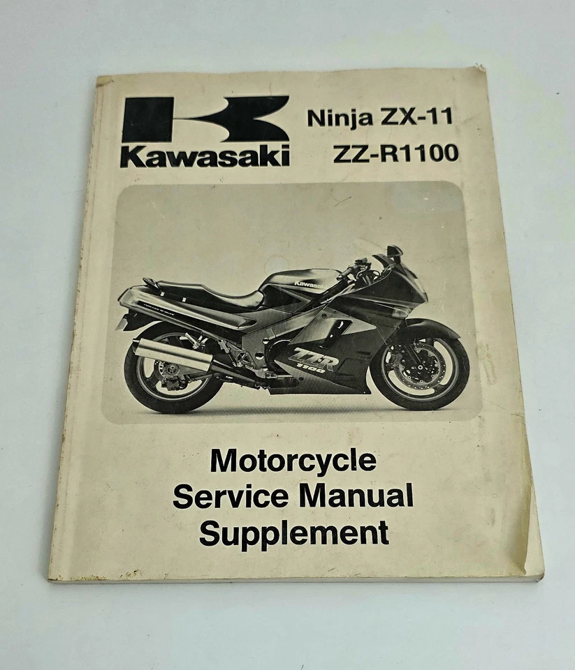 Kawasaki Ninja ZX-11 ZZ-R1100 MANUAL DE REPARACIÓN DE SERVICIO DE FÁBRICA OEM 99924-1127-54 Foto 1 de 4