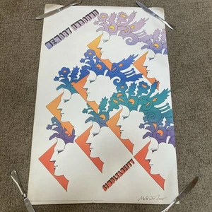 Milton Glaser RCA Poster “Memory Unbound Simultaneity” 1970s Vintage - Picture 1 of 5