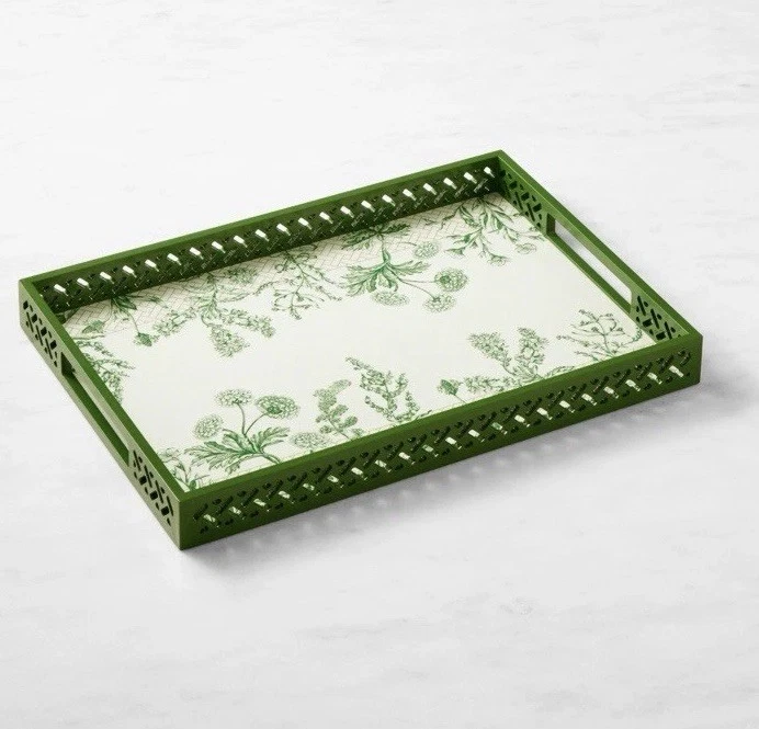 Bandeja de laca de celosía de jardín William Sonoma Foto 1 de 1