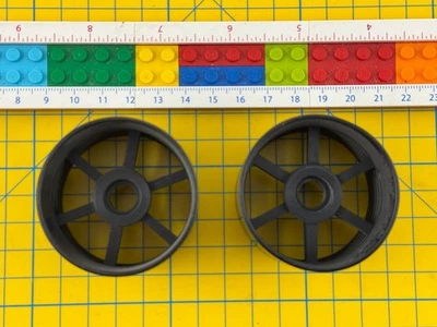 BP Racing cerchio anteriore nero 1:8 (2pz) vintage modellismo - Immagine 1 di 2