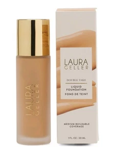 Laura Geller Double Take Liquid Foundation # MEDIUM 30ml BNIB - Picture 1 of 3