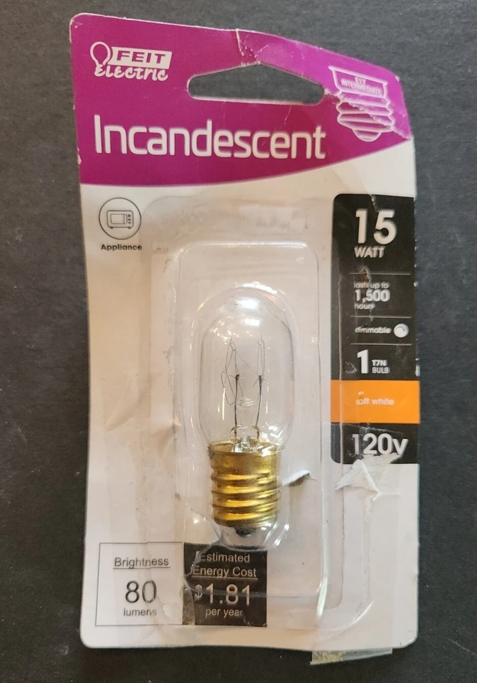 Feit Appliance 15W 120 Volt E17 T7N Intermediate Light Lamp - Image 1 of 1