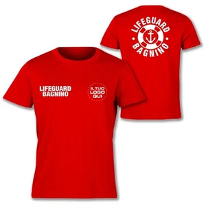 T-Shirt Unisex Lifeguard Logo Sos Rescue Lifeguard Swimming Pool Sea New - Bild 1 von 5