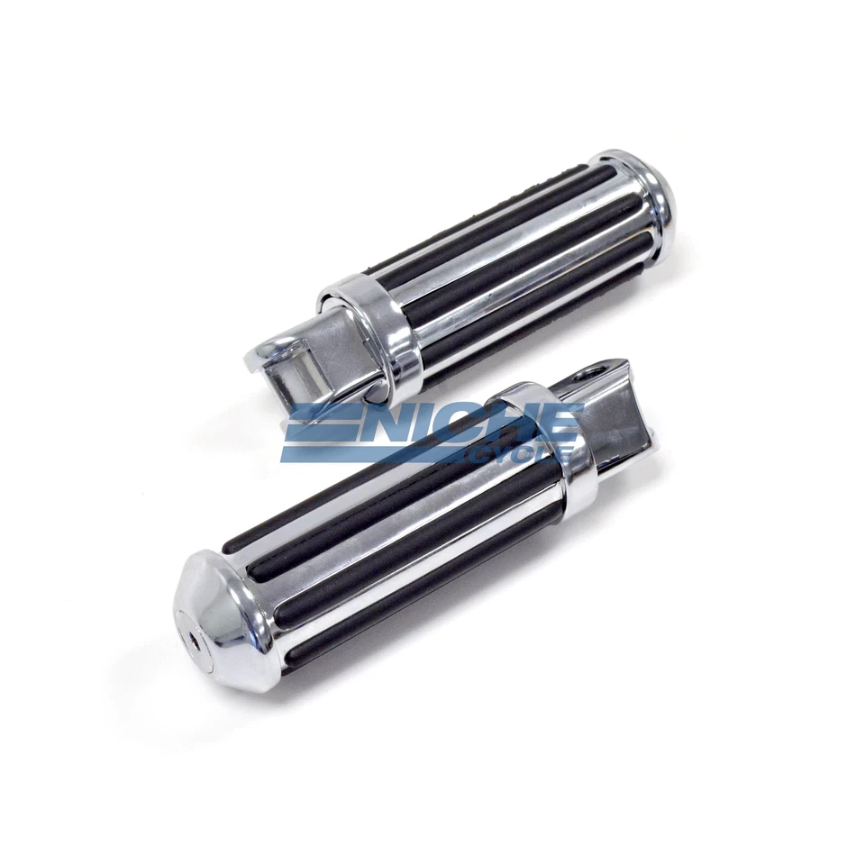 Reposapiés personalizados Yamaha Virago 1100 XV1100 1986-1999 riel grueso cromado delantero Foto 1 de 1