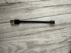 5" Micro Flat USB Data Cable - Black, for phones, cameras, gps, go-pro, - Picture 1 of 3