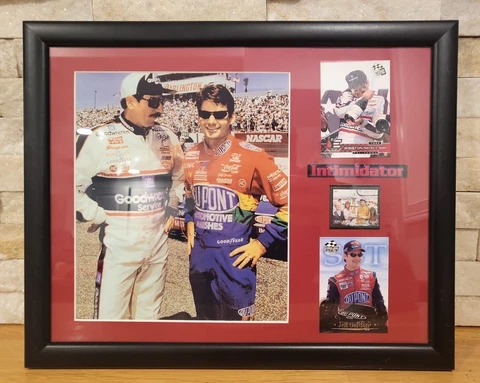 Jeff Gordon - Dale Earnhardt Plaque Nascar w/gold insert # g65 & Winston S. # 62 Cover