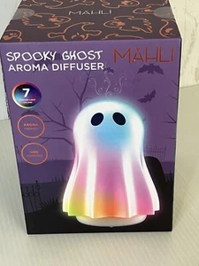 MAHLI Spooky Ghost HALLOWEEN Aromatherapy Essential Oil Diffuser Cycling Light - Picture 1 of 11