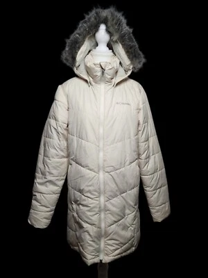 Chaqueta de longitud media Columbia para mujer marfil Lay D Down 3 temporadas Foto 1 de 4