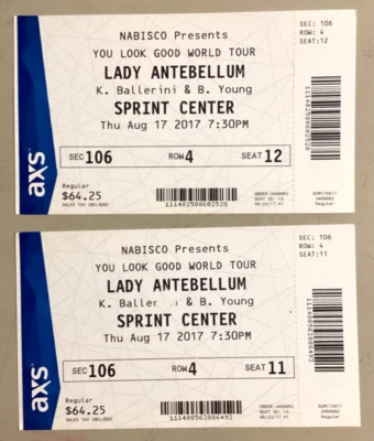 LADY ANTEBELLUM - 8/17/2017 - Sprint Center - Kansas City, MO - Image 1 of 2