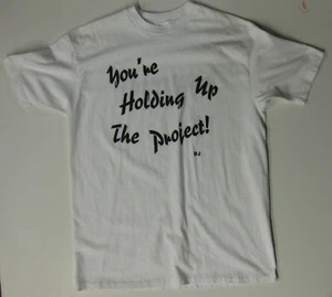MICHAEL JACKSON Dangerous 1992 MJJ You're Holding Up The Project PROMO T-SHIRT - Picture 1 of 3