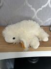 Steiff White Laying Lamb Sheep with Ear Ribbon Comforter Soft Toy