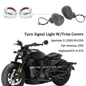 For Harley Sportster S 1250S RH1250S 2021-2024 Front Turn Signal LED Lights Kit - Picture 1 of 10