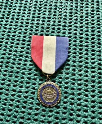 Patriotic medal DAR Daughters American Revolution Excellence in History BRONZE - Image 1 of 2