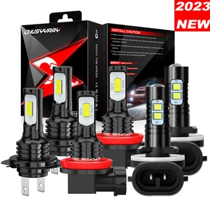 For Hyundai Elantra 2014 2015 2016 2017 Kit LED Headlight+Fog Light Combo Bulbs - Picture 1 of 17