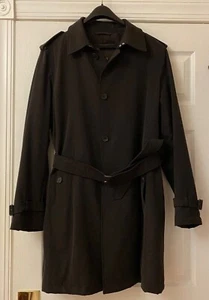 Allegri Milano Men's Lined Belted Buttoned Trenchcoat Brown Sz 52 - Picture 1 of 20