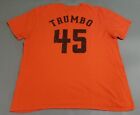 Baltimore Orioles Shirt Mens XL Mark Trumbo #45 Orange Cotton Baseball MLB *