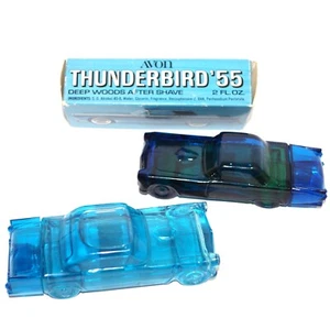 Avon 1955 Thunderbirds Sea Zone & Deep Woods After Shave Full Bottles T-birds - Picture 1 of 8
