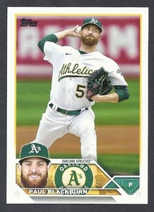 2023 TOPPS #6 - PAUL BLACKBURN OAKLAND ATHLETICS