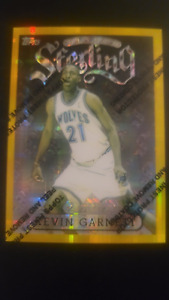 1996 Finest Sterling #138 Kevin Garnett Gold Atomic Refractor Nrmt