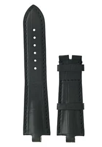 Bvlgari Bulgari Diagono SL35 Alligator Black Small 22MM x 17MM Strap - Picture 1 of 4