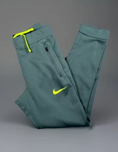 Nike Therma Fit Pants Youth Boys L Track Joggers Drawstring Lined Zip Pockets - Picture 1 of 9