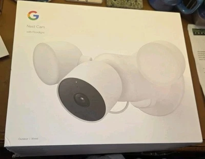 Google Nest Cam Outdoor Surveillance Camera w/ Floodlight CHARITY FREE SHIPPING - Image 1 of 4