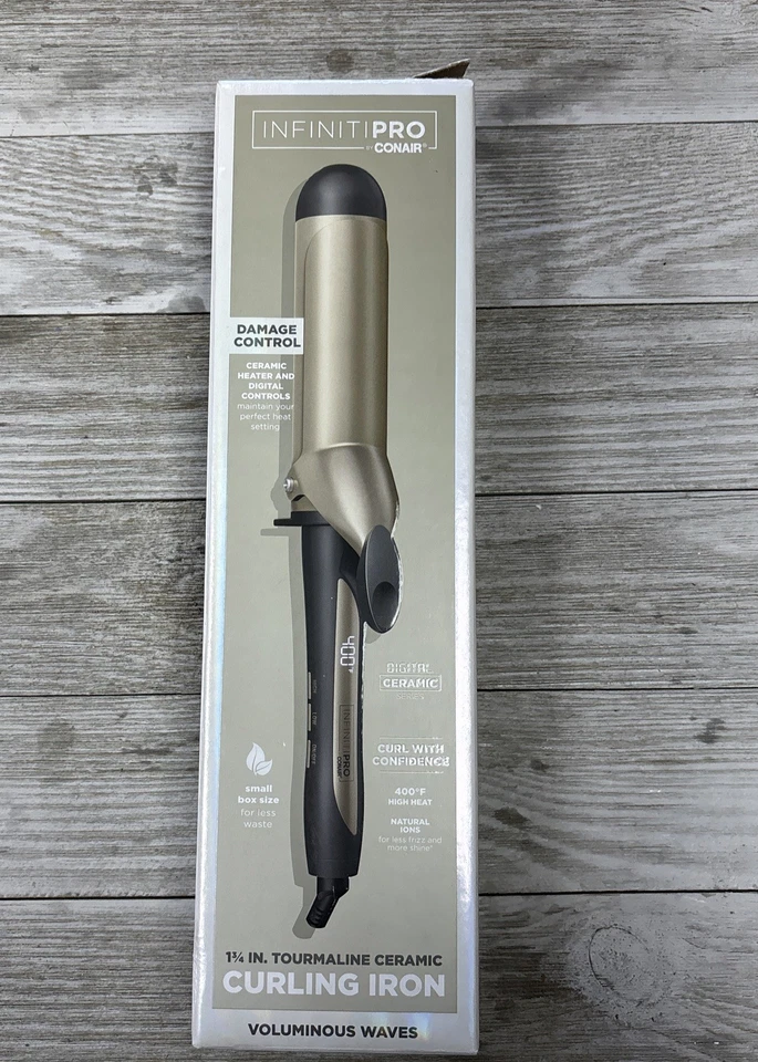 Damaged Box - InfinitiPro by Conair Tourmaline Ceramic Curling Iron 1 3/4-Inch - Image 1 of 4