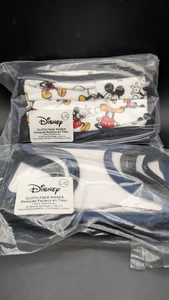 Authentic Disney Mickey and Minnie Mouse Cloth Face Masks Size Large 4-Pack  - Picture 1 of 2