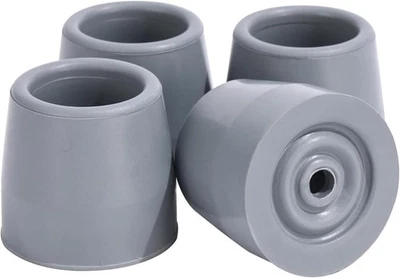 4 PIEZAS Puntas de Goma para Andador 1-1/8" | Pies de Repuesto de Alta Resistencia para Andadores, Commod Foto 1 de 4