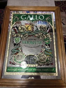 Insegna con cornice in vetro vermouth GALLO 16”X21” GALLO Vigneti Modesto, CA - Foto 1 di 6